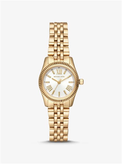 michael kors watch petite|Petite Lexington Pavé Gold.